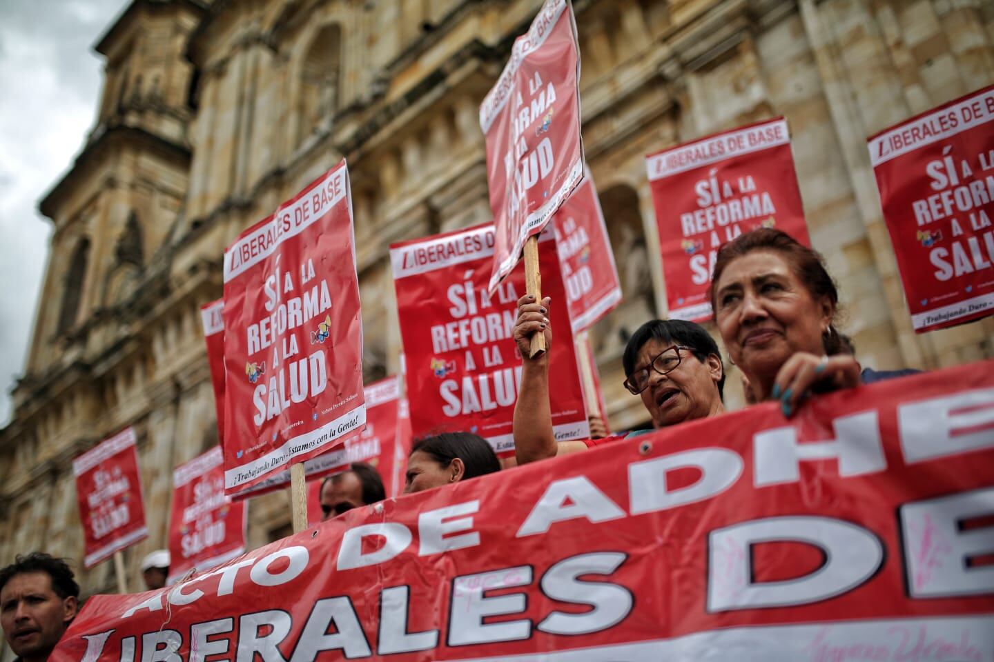 Plaza de Bolívar, marchas convocadas por el Gobierno de Gustavo Petro 14 de febrero