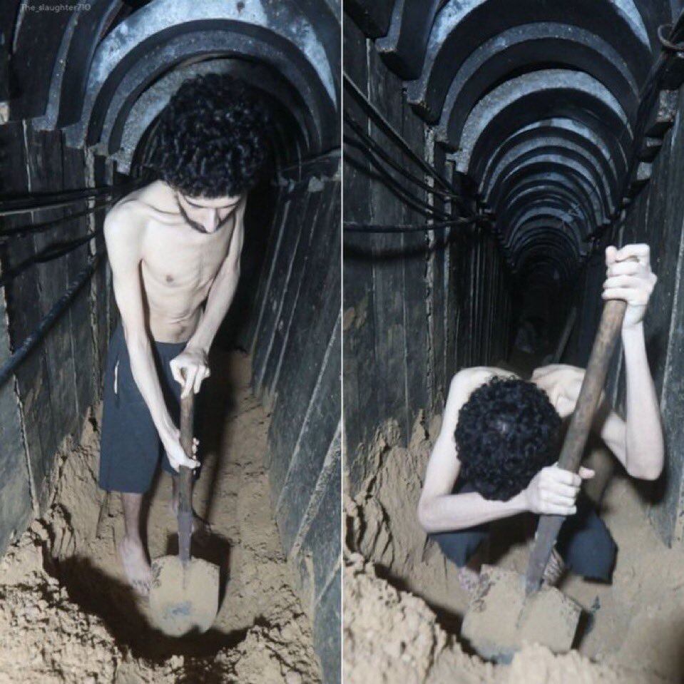 Entre los rehenes que tiene Hamás está el israelí Evyatar David, que en agosto apareció en un vídeo en el que sus captores le obligaban a cavar su propia tumba.