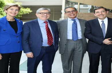 Carolina Barco, César Gaviria, Carlos Caballero y Manuel José Cepeda.