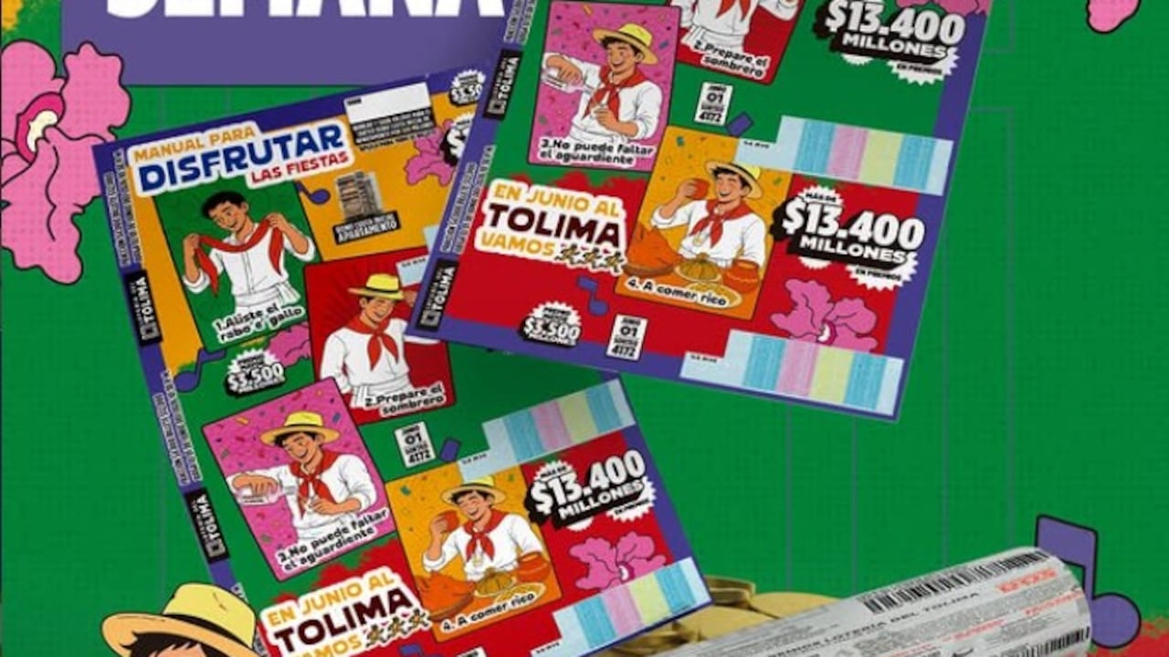 Lotería del Tolima 1 de junio de 2026.