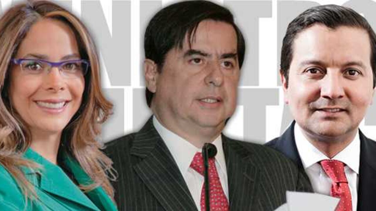Gina Parody, Juan Fernando Cristo y David Luna.