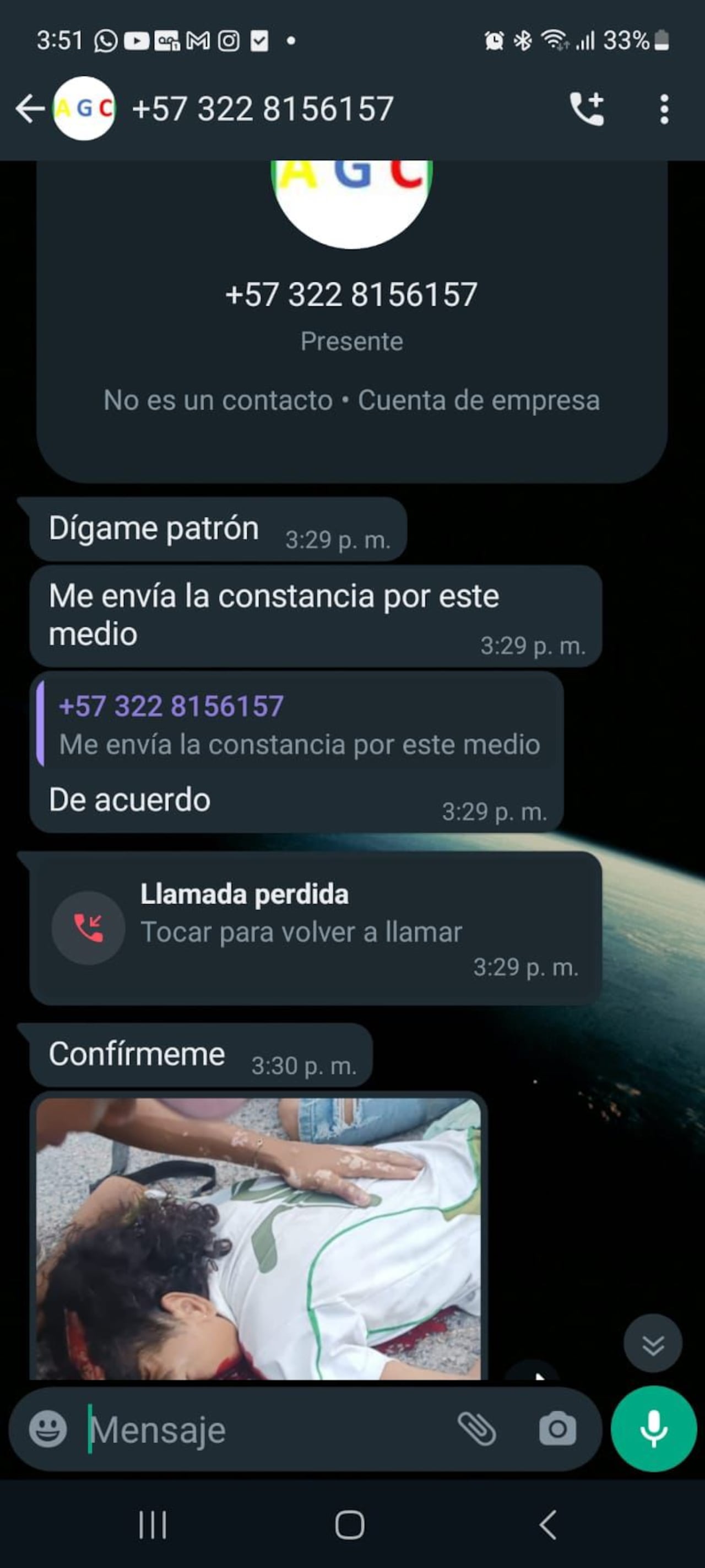 Estos son los chats de las amenazas y las extorsiones