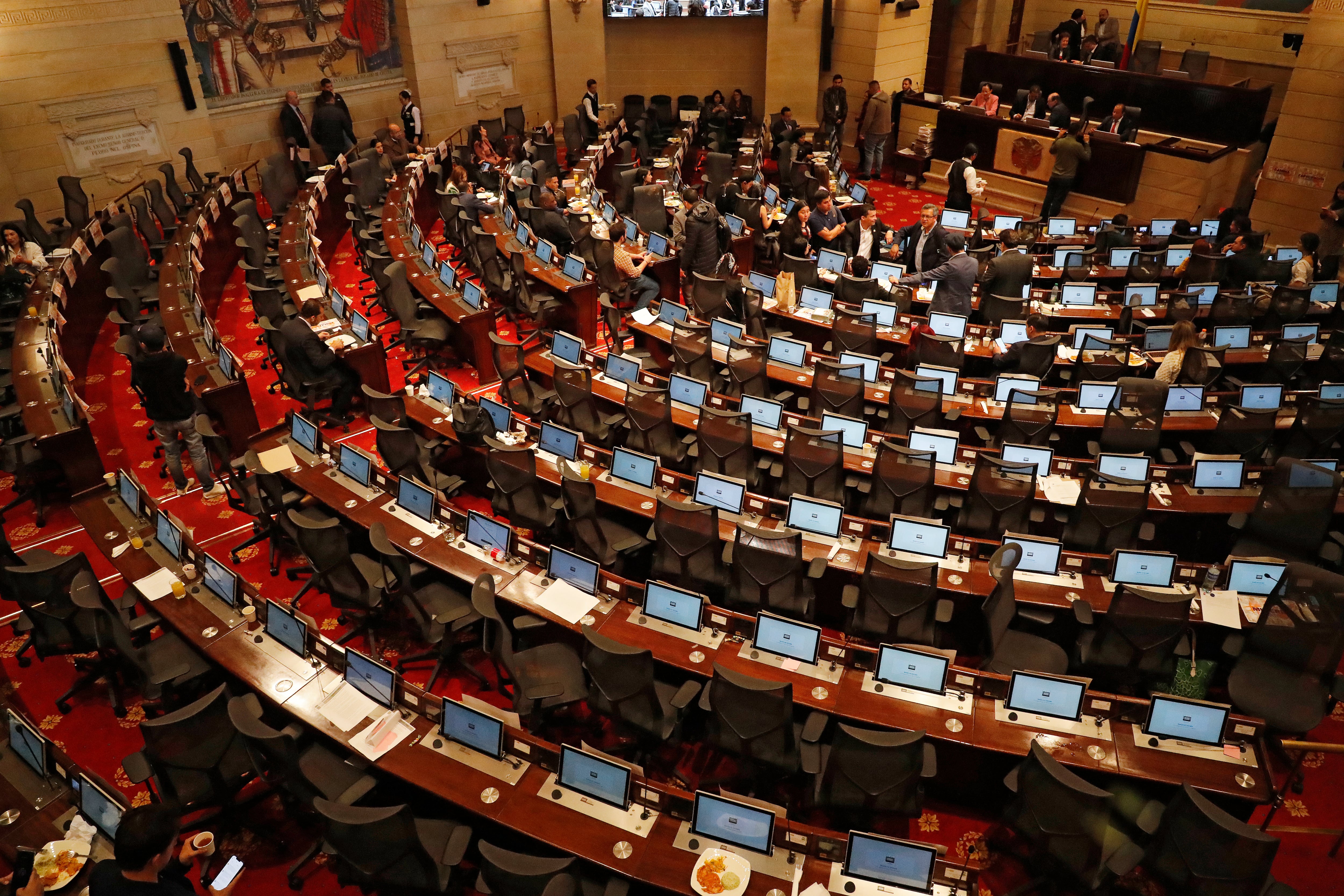 Reforma a la salud se suspende otra vez el debate por falta de quórum la plenaria de la Cámara de Representantes los congresistas de partido Alianza Verde que decidieron irse del recinto, por su inconformidad con los pronunciamientos del ministro de Salud Guillermo Jaramillo
Bogota noviembre 23 del 2023
Foto Guillermo Torres Reina / Semana