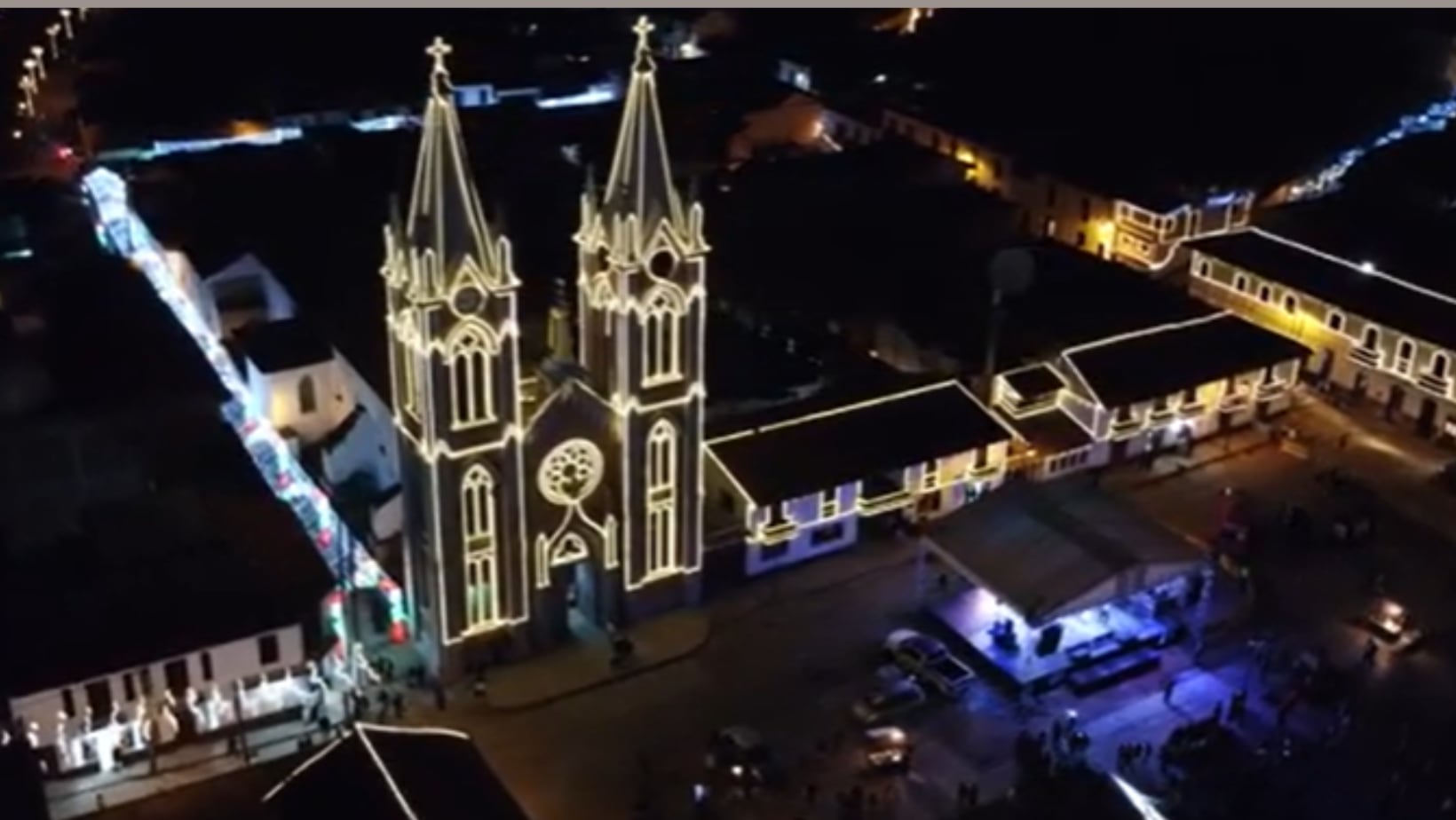 Corrales, Boyacá, un pueblo que se destaca por su iluminación navideña