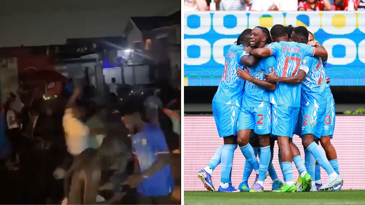 Locura en RD Congo: celebración por lo alto tras el hito histórico de clasificar al Mundial 2026.