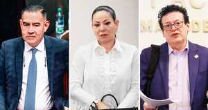 Los congresistas Gloria Arizabaleta, Wilmer Carrillo y Alirio Uribe.