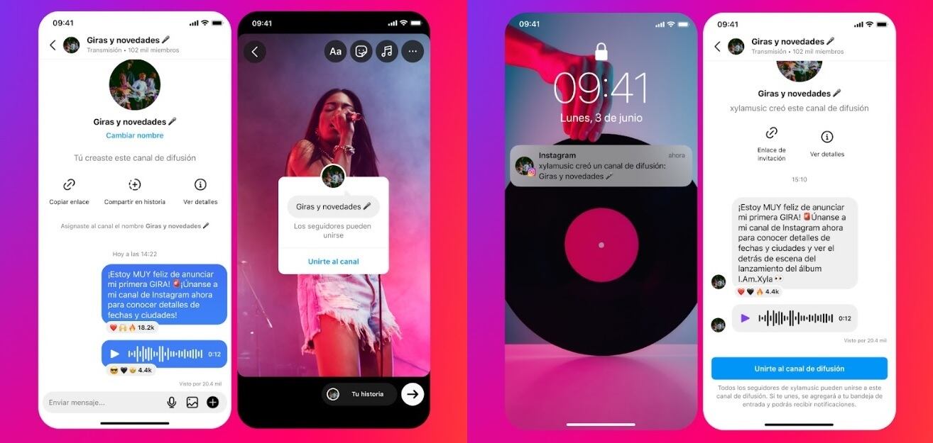 Los canales de difusión llegan como una novedad de Instagram.