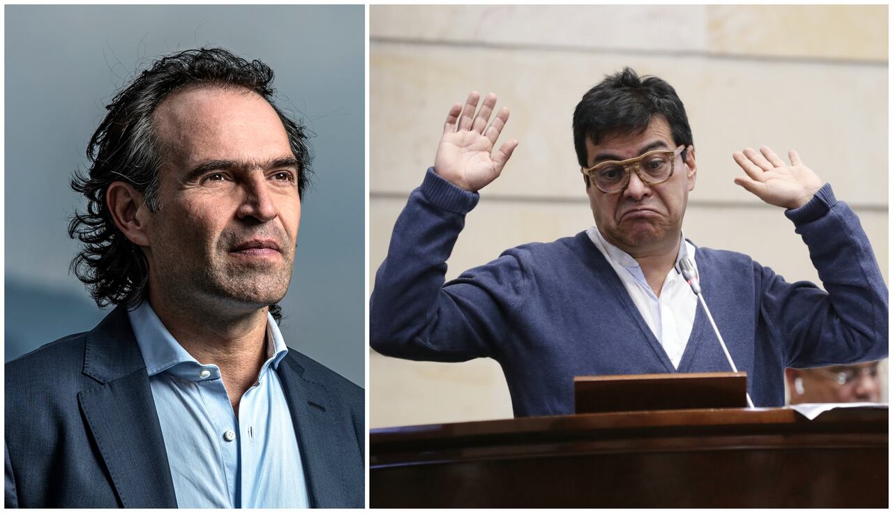 Federico Gutiérrez y el alto comisionado para la Paz, Danilo Rueda.