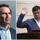 Federico Gutiérrez y el alto comisionado para la Paz, Danilo Rueda.