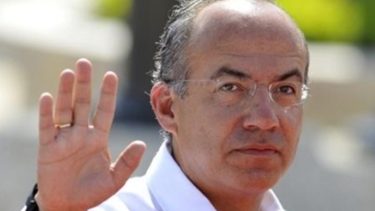 Felipe Calderón, presidente mexicano.