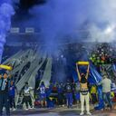 Millonarios fans support their team against Atletico Nacional during the match on matchday 4 of the quadrangular semifinals for the Liga BetPlay DIMAYOR I 2022 played at the Nemesio Camacho El Campin stadium in the city of Bogota, Colombia, on June 11, 2022. (Photo by Getty Images/Daniel Garzon Herazo/NurPhoto)