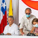 Firma de TLC entre Alianza del Pacífico y Singapur. Foto: Twitter de @MincomercioCo