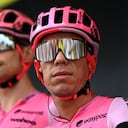 Rigoberto Uran de Colombia y el equipo EF Education-EasyPost antes de la etapa catorce del 110° Tour de Francia 2023, una etapa de 151,8 km desde Annemasse hasta Morzine les Portes du Soleil / #UCIWT / el 15 de julio de 2023 en Annemasse, Francia. (Foto de Tim de Waele/Getty Images)