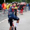 SCHAUINSLAND, GERMANY - AUGUST 27: Egan Arley Bernal Gomez of Colombia and Team INEOS Grenadiers reacts after crossing the line during the 37th Deutschland Tour 2022 - Stage 3 a 148,9km stage from Freiburg to Schauinsland 1200m / #DeineTour / on August 27, 2022 in Schauinsland, Germany. (Photo by Stuart Franklin/Getty Images,)