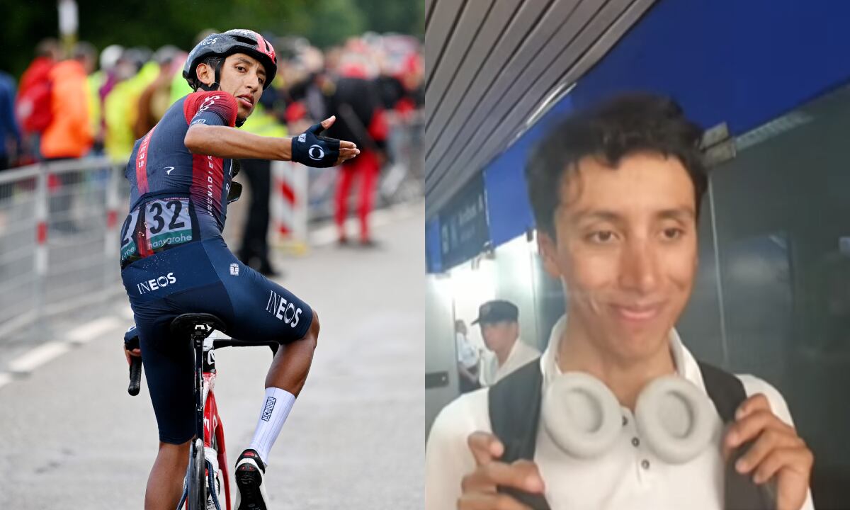 Egan Bernal. Foto: Getty Images/Stuart Franklin//Captura de pantalla Deportes al Plato