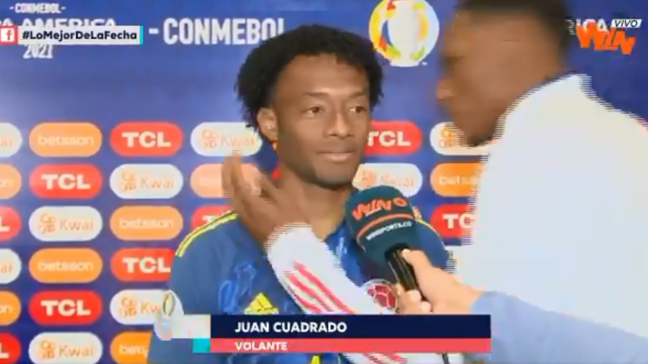 Yerry Mina y Juan Guillermo Cuadrado