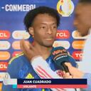 Yerry Mina y Juan Guillermo Cuadrado