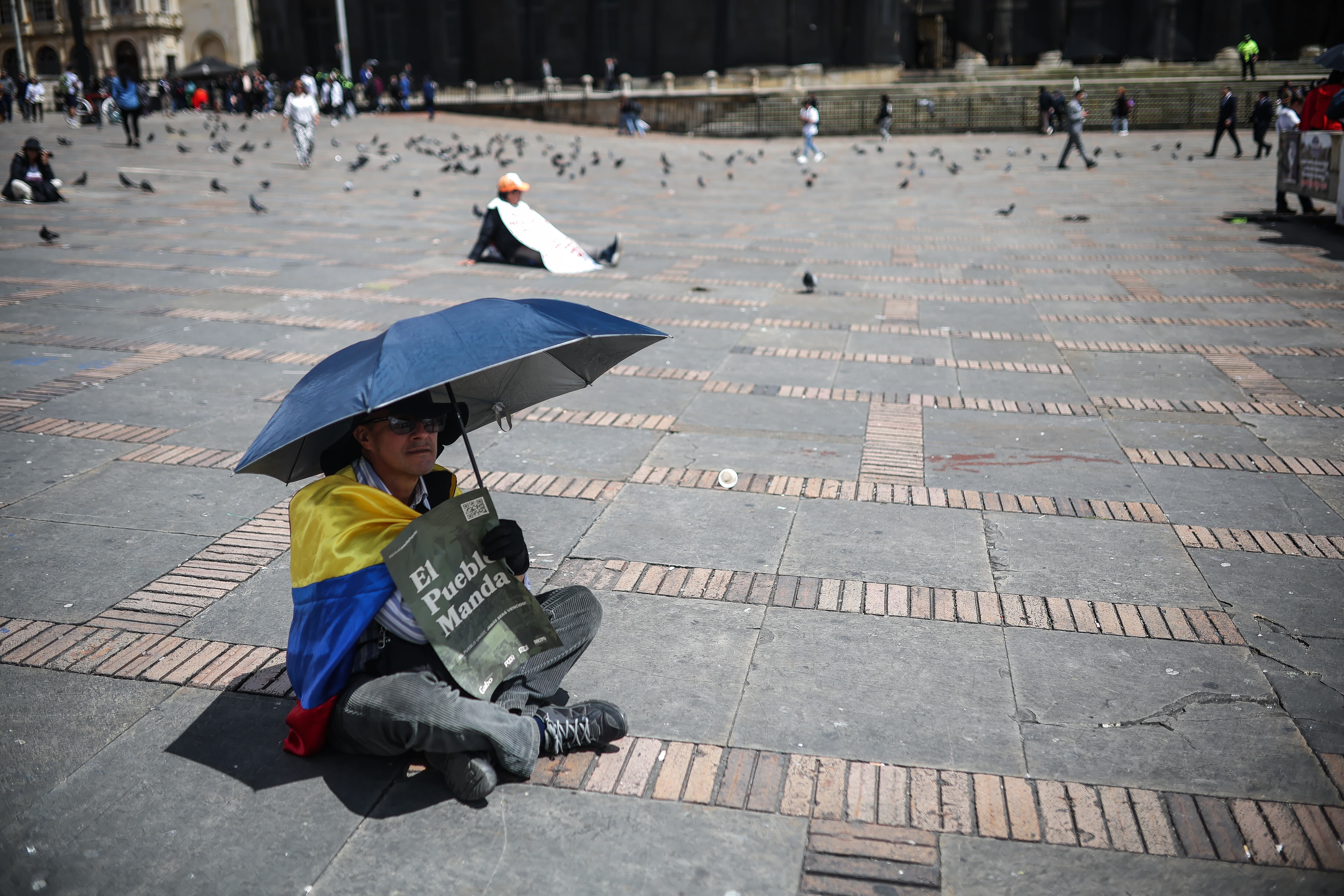 Marcha a favor de la consulta popular y de las reformas del gobierno del presidente Gustavo Petro