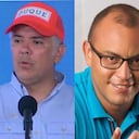 El gobernador de San Andrés, Everth Hawkins Sjogreen, el expresidente Iván Duque y el alcalde de Providencia, Norberto Gari
