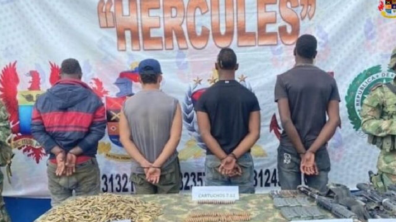 Envían a la cárcel a cuatro presuntos integrantes de la disidencia Alfonso Cano.