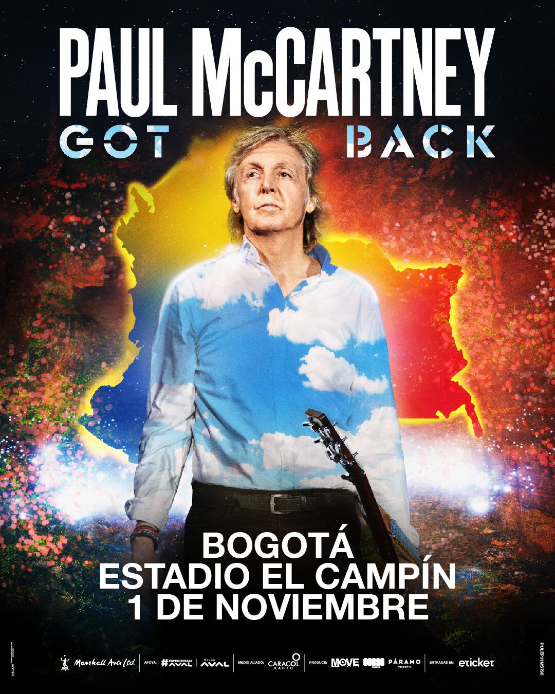 Paul McCartney regresa a Bogotá, el 1ero de noviembre de 2024.