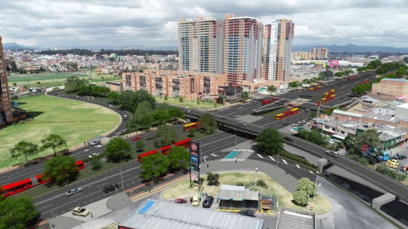 Las obras en la carrera 68 contará con un trayecto de 16.9 kilómetros. Foto: cortesía alcaldía de Bogotá.