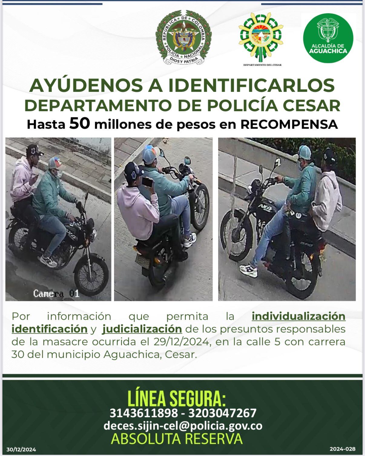 Las autoridades continúan investigando los móviles de este múltiple homicidio.