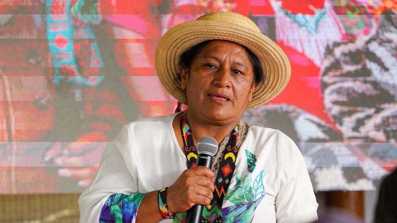 Aida Quilcué, candidata a la vicepresidencia de Colombia.