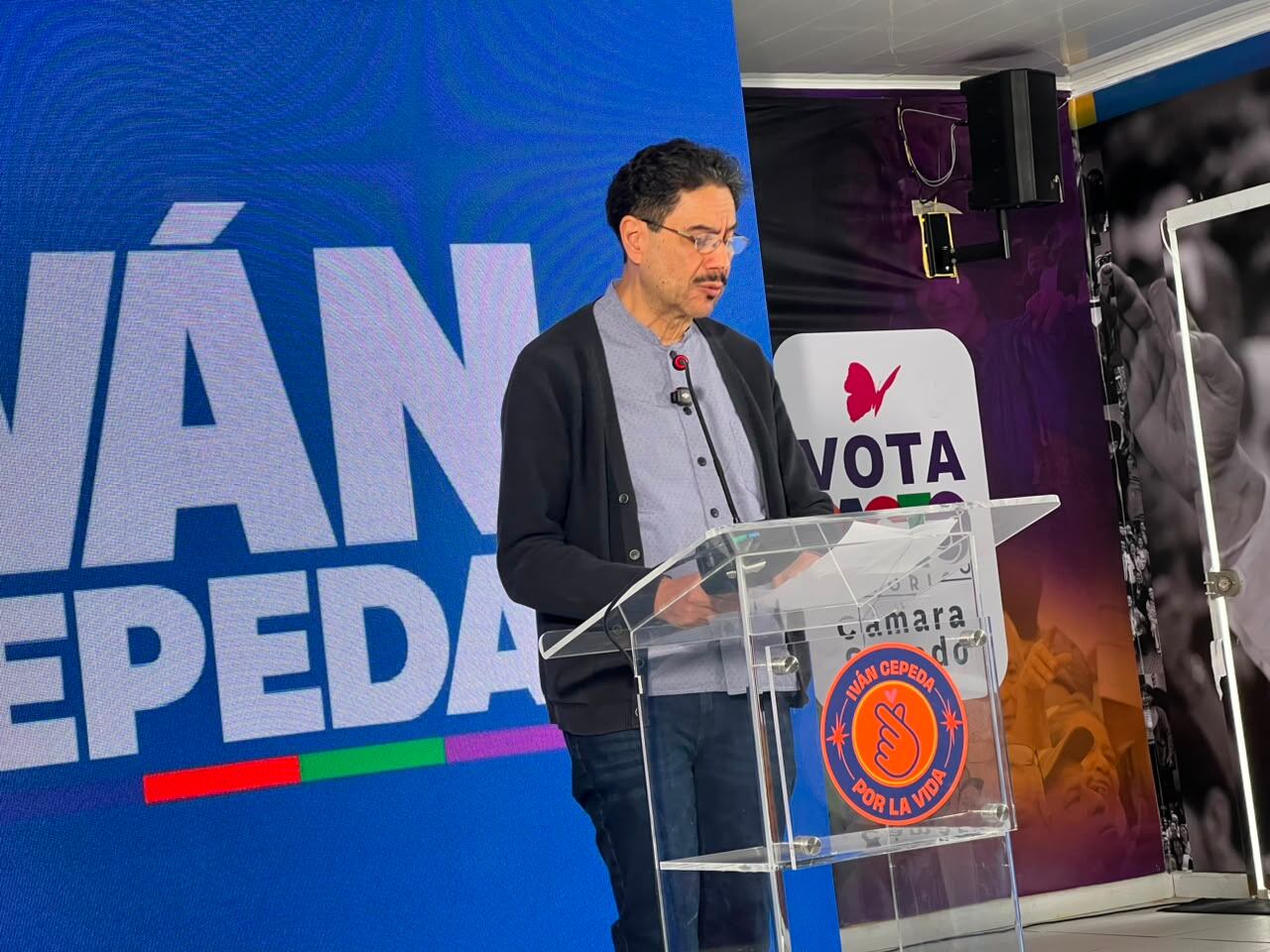 El excandidato presidencial Iván Cepeda.