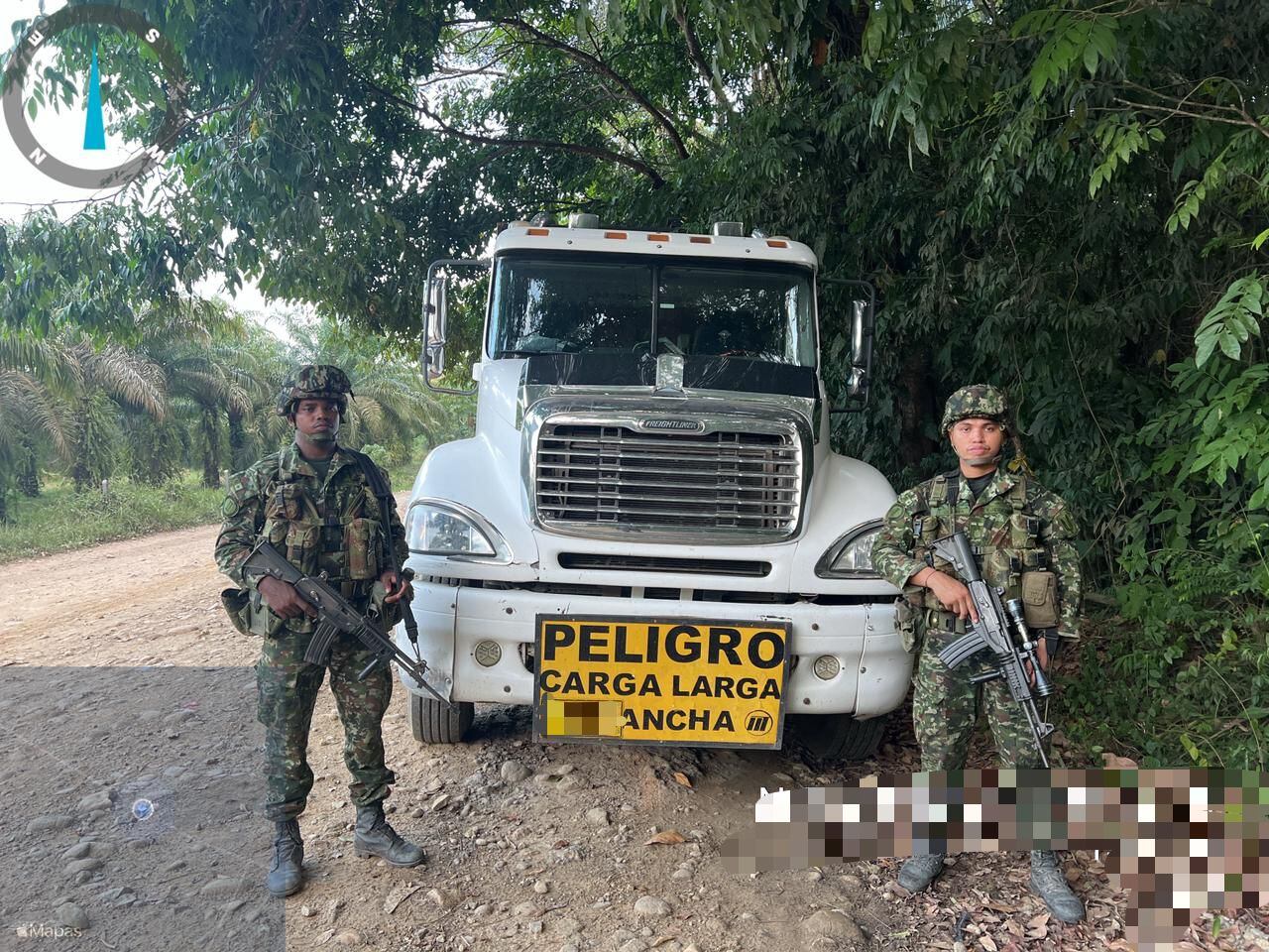 Los vehículos serían de una importante empresa petrolera.
