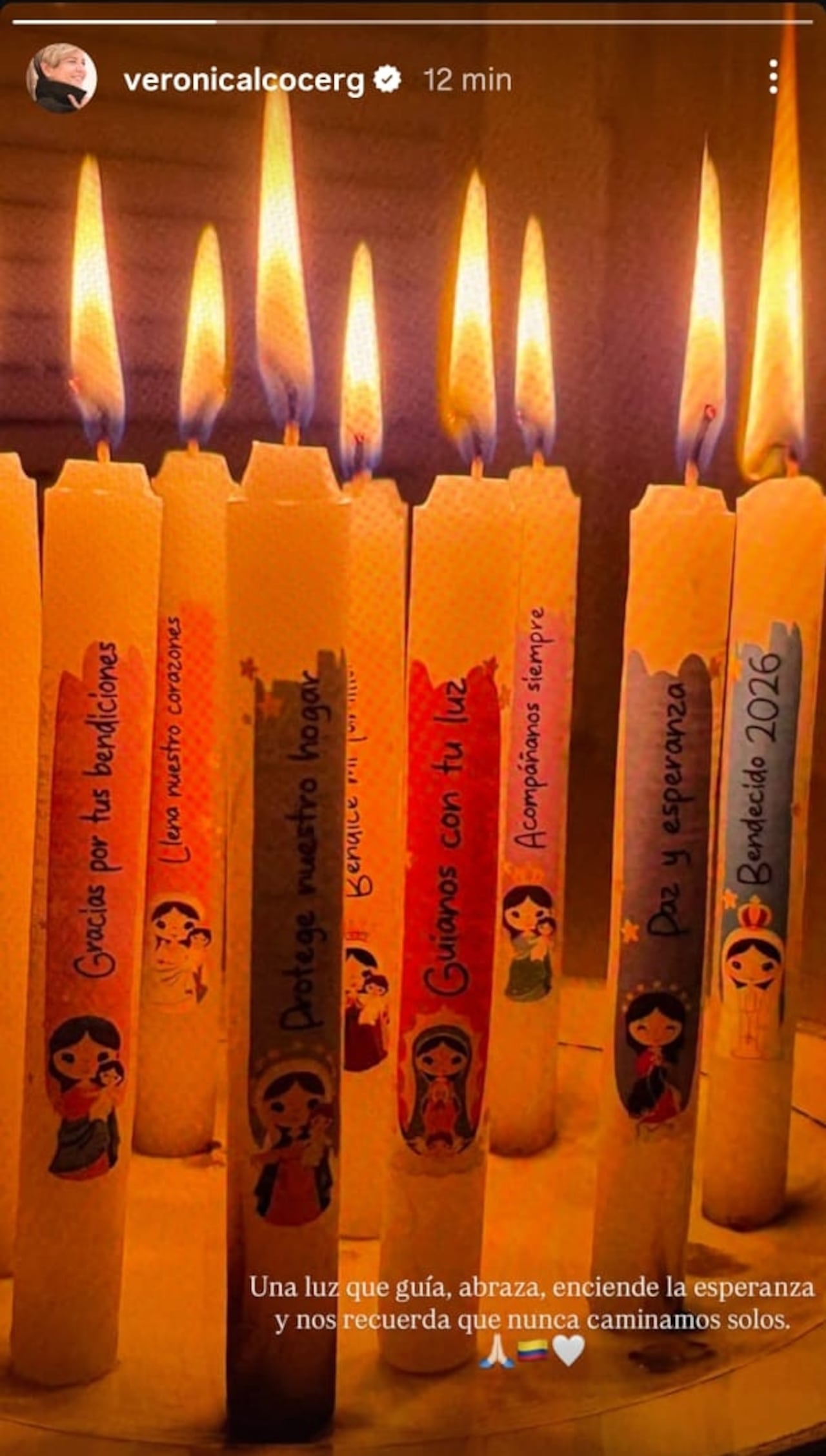 Este fue el mensaje que escribió la primera dama en su cuenta de Instagram.