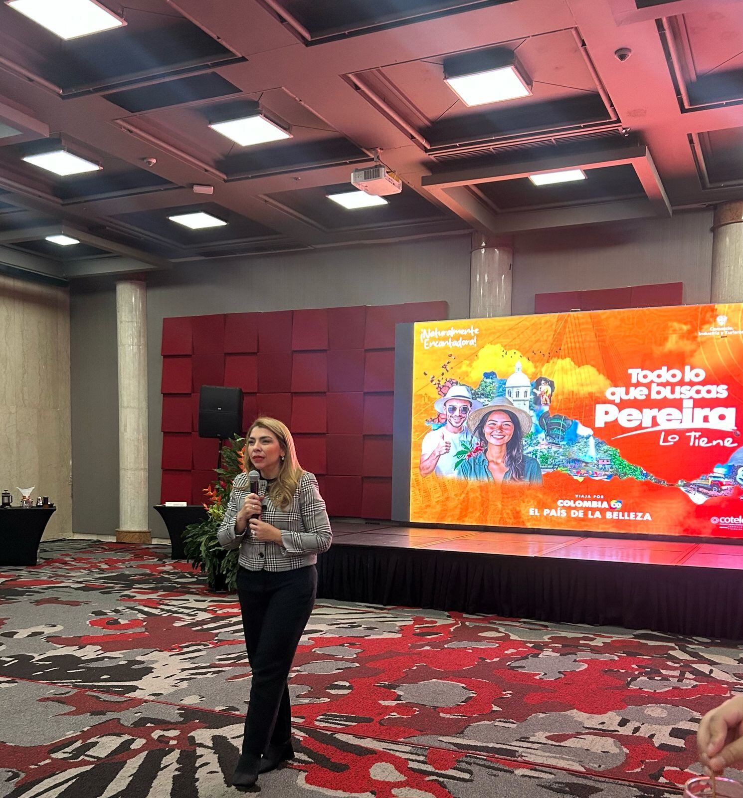 María Irma Noreña, gestora social de Pereira, durante el evento que se realizó en Bogotá.