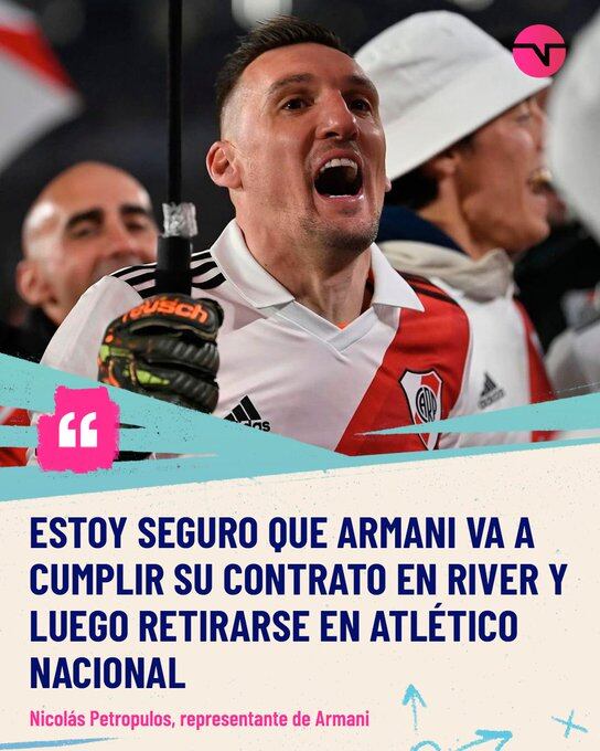 Franco Armani estaría interesado en volver a jugar en Atlético Nacional.