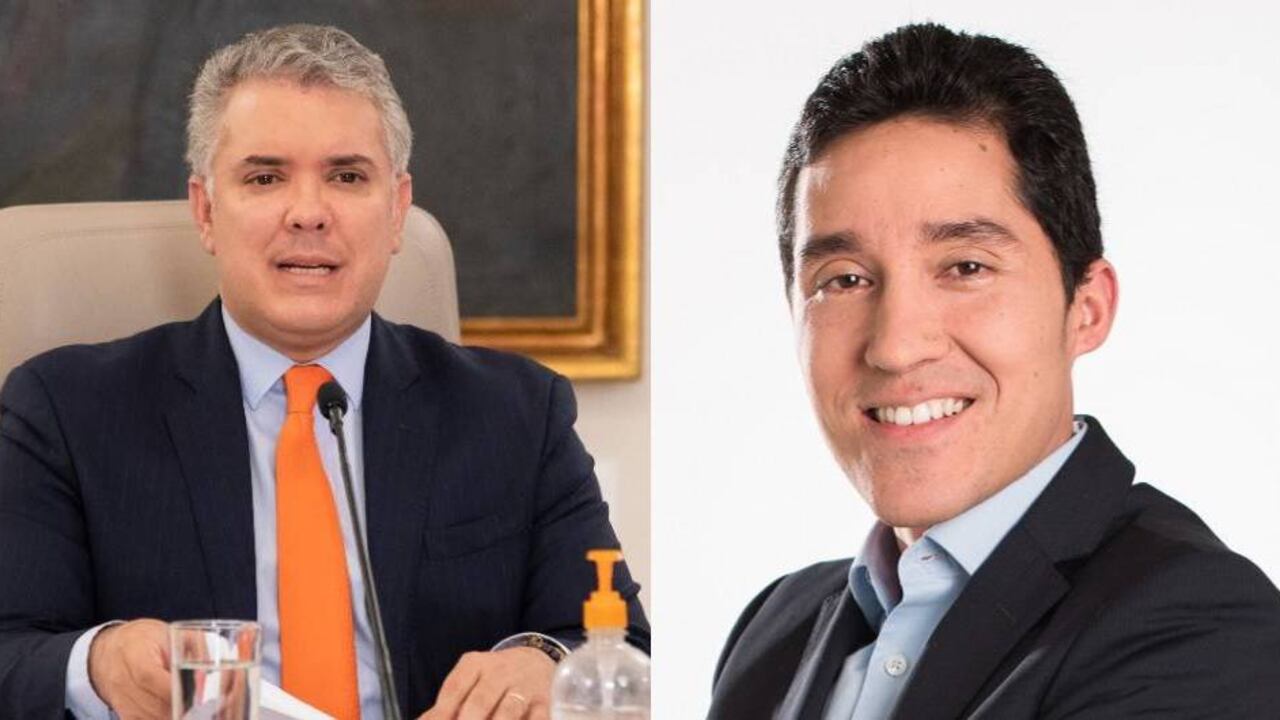 Presidente Iván Duque y el Director Ejecutivo de Fedesarrollo. Luis Fernando Mejía.