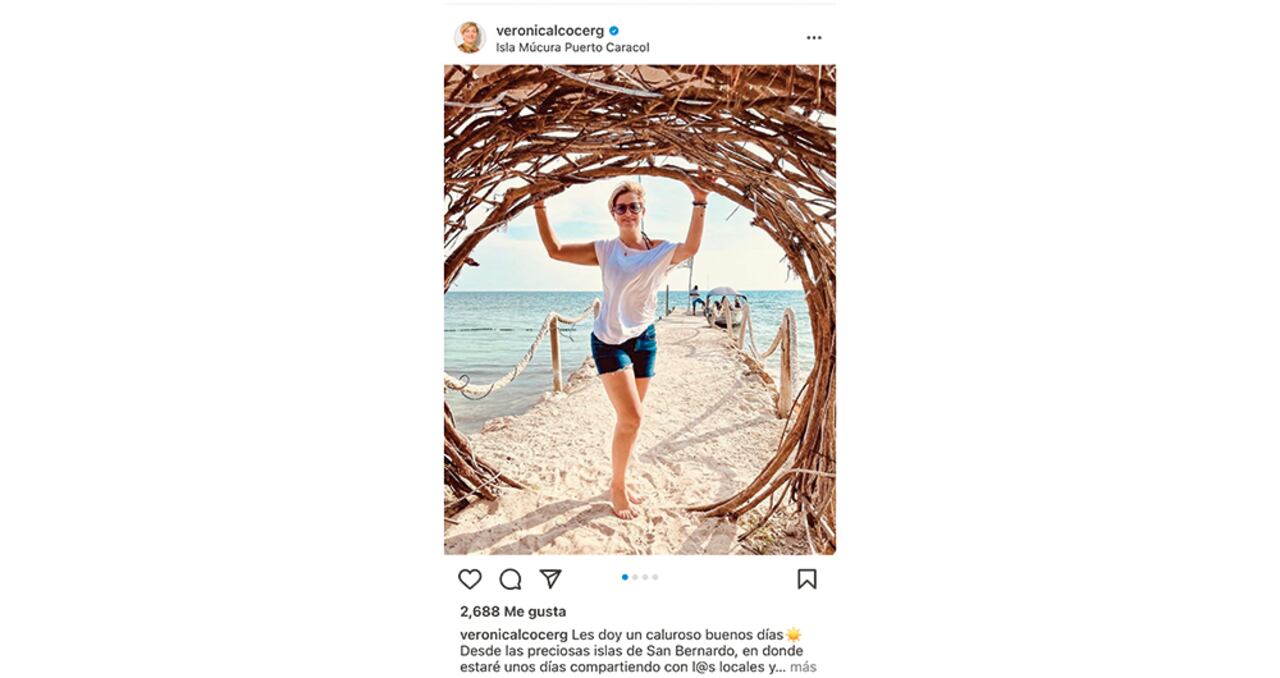 Verónica lanzó su cuenta de Instagram en enero y ya cuenta con cerca de 400.000 seguidores.