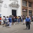 Los pagos de la renta ciudadana en el Banco Agrario en Cali se están haciendo por medio de pico y cédula.