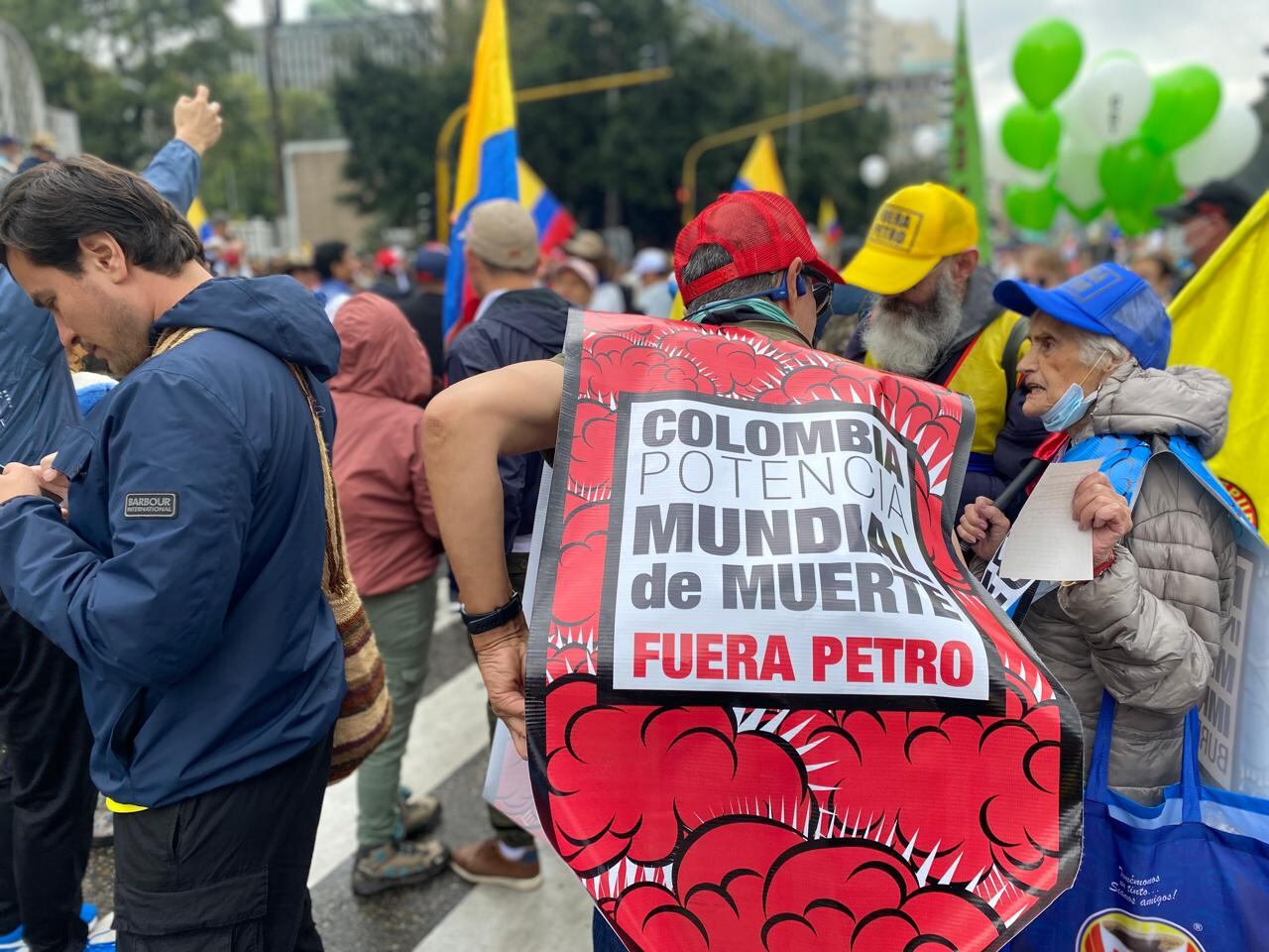 MARCHAS 21 DE ABRIL EN CONTRA DEL GOBIERNO DEL PRESIDENTE GUSTAVO PETRO