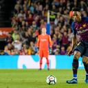 Yerry Mina jugó con el FC Barcelona
