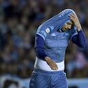 AVELLANEDA, ARGENTINA - OCTOBER 10: Edwin Cardona of Racing Club reacts during a match between Racing Club and Atletico Tucuman as part of Liga Profesional 2022 at Presidente Peron Stadium on October 10, 2022 in Avellaneda, Argentina. (Photo by Marcelo Endelli/Getty Images)