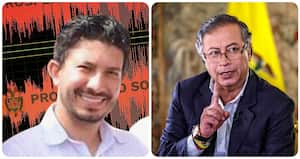 Jonathan Ramírez Nieves y Gustavo Petro.