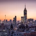 Torre Latinoamericana (Latin-American Tower) stands over its central location in Mexico City. The skyscraper has become a landmark because when it was built in 1956 it was Mexico City's tallest building and also withstood the 1985 Mexico City earthquake.