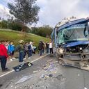 Accidente de tránsito a la altura del municipio de Guarne, Antioquia.