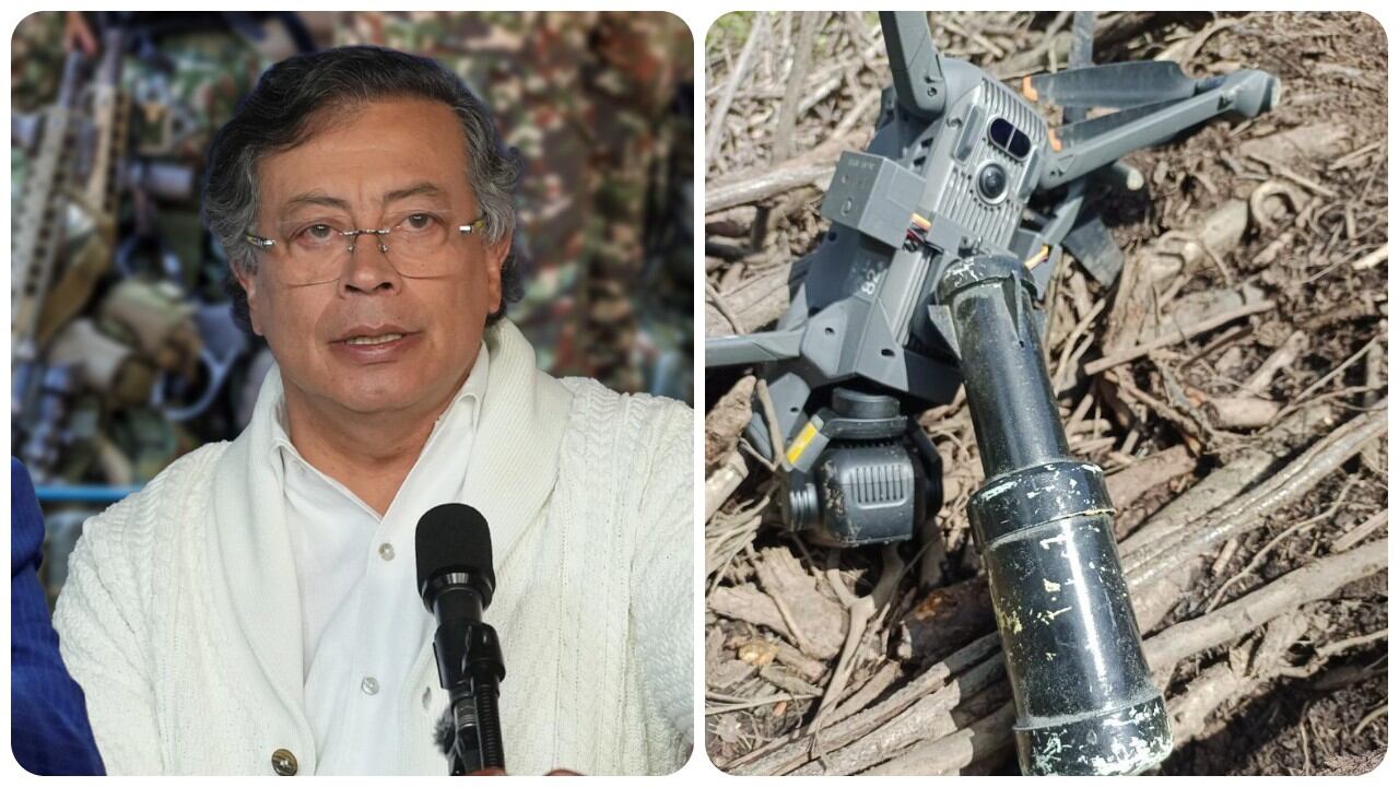 Gustavo Petro y los drones utilizados por los grupos armados.