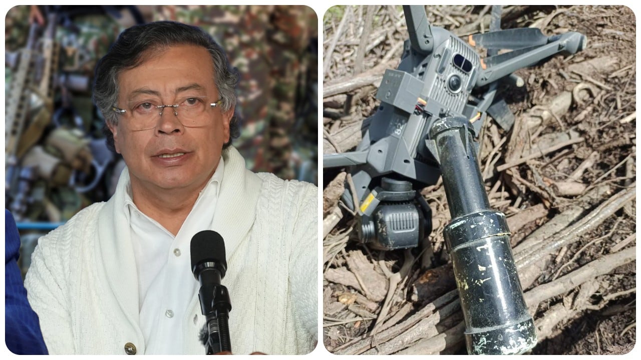 Gustavo Petro y los drones utilizados por los grupos armados.