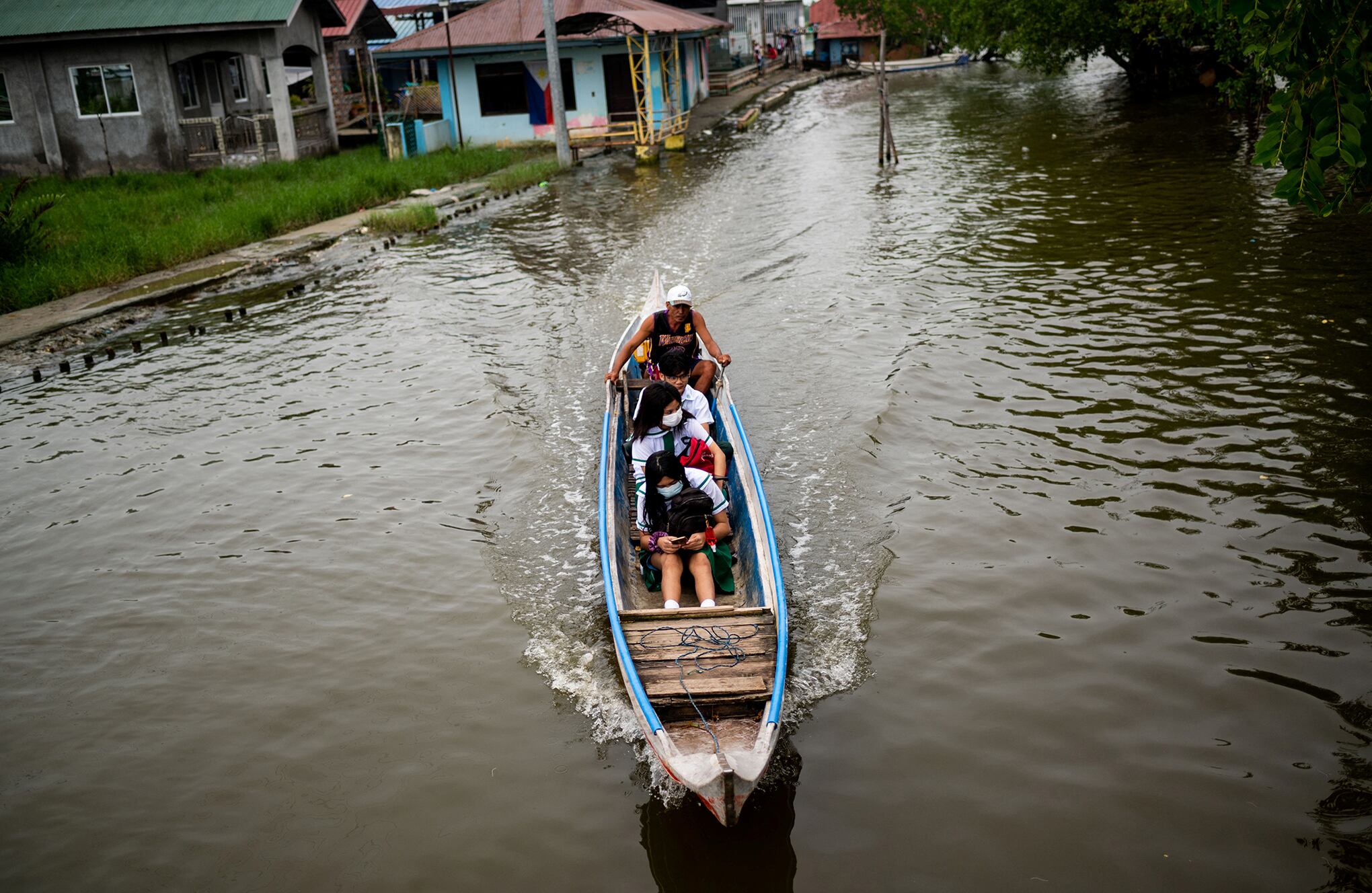 En imágenes Escuela inundada de Filipinas