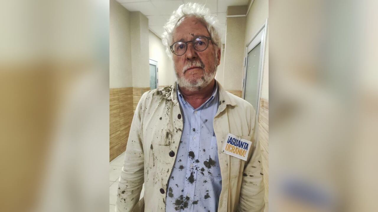 Héctor Abad Faciolince tras el ataque con misil en Ucrania.