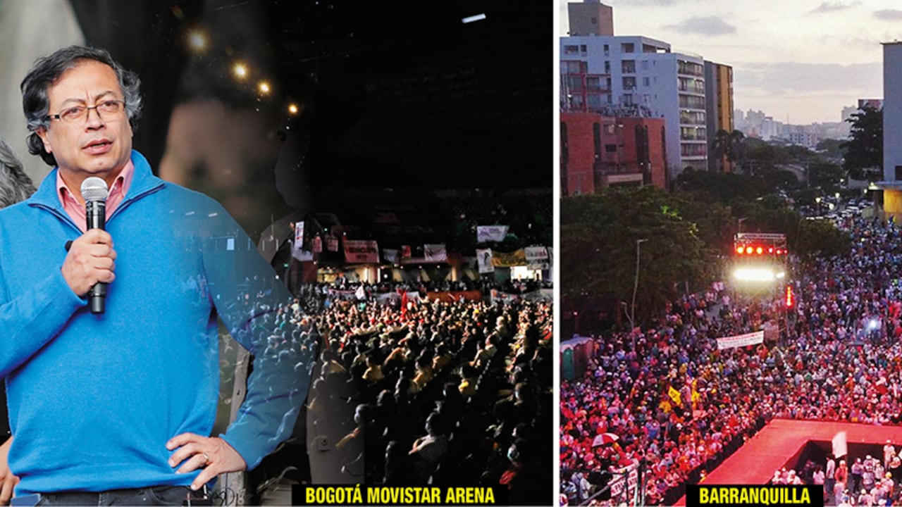 En las tarimas, la idea es que Gustavo Petro sea el único que aparezca y hable ante su electorado, como parte de una estrategia de quienes le manejan su imagen.