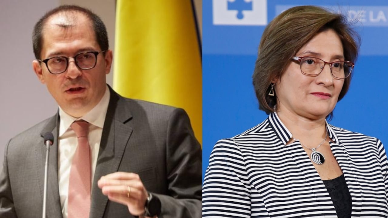 El fiscal Francisco Barbosa y la vicefiscal Martha Mancera