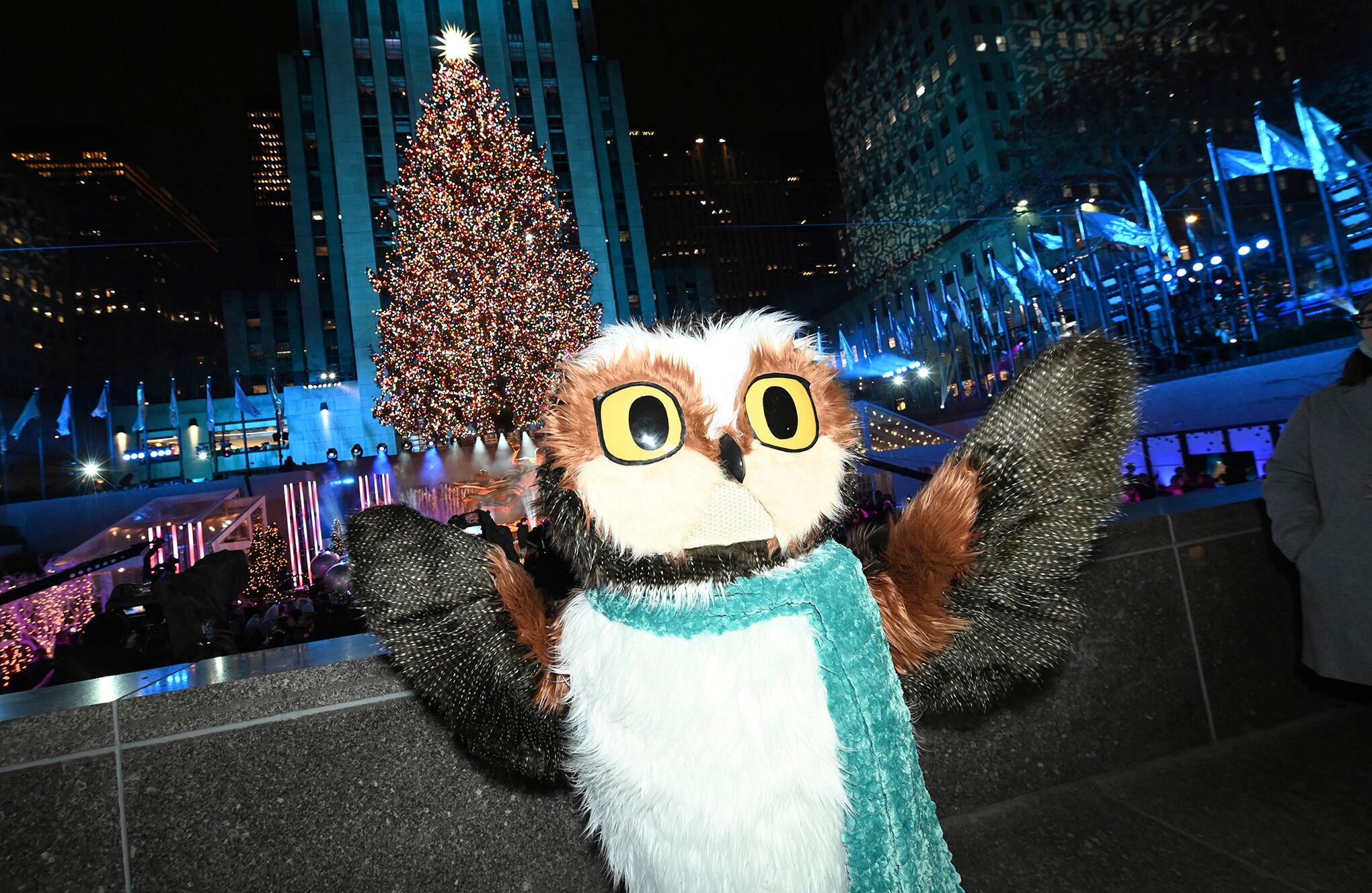 árbol de Navidad de Rockefeller en la ciudad de Nueva York.