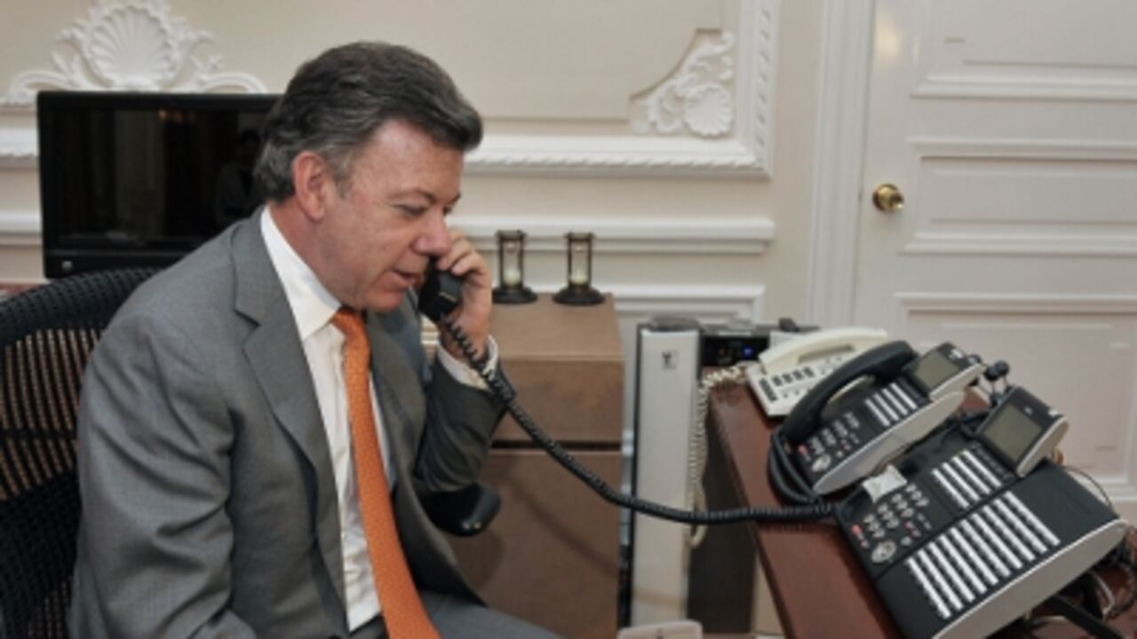 El presidente Santos hizo la declaración en su programa 'En línea con el Presidente'.